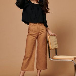 Whimsy + Row Flora Pants in Tan